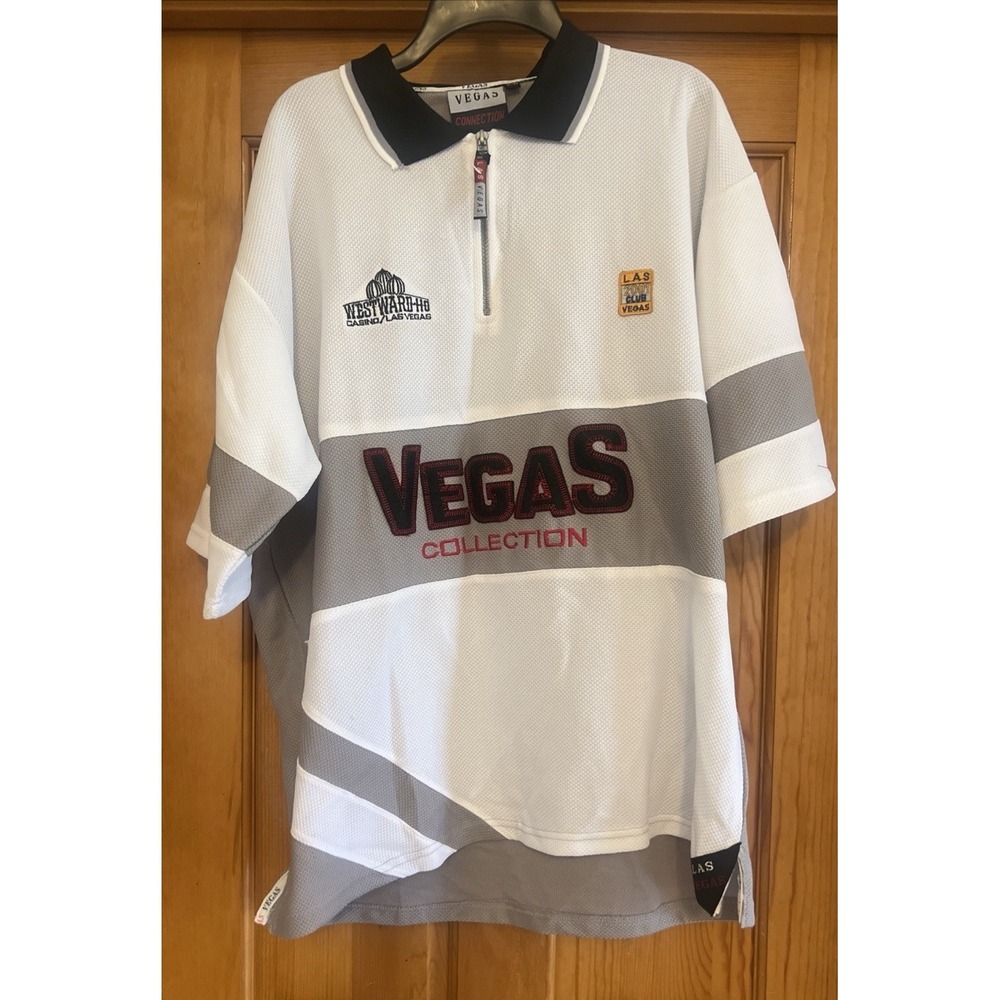Vintage 2001 Las Vegas Club Collection 1/4 Zip Men XL Pullover Jersey